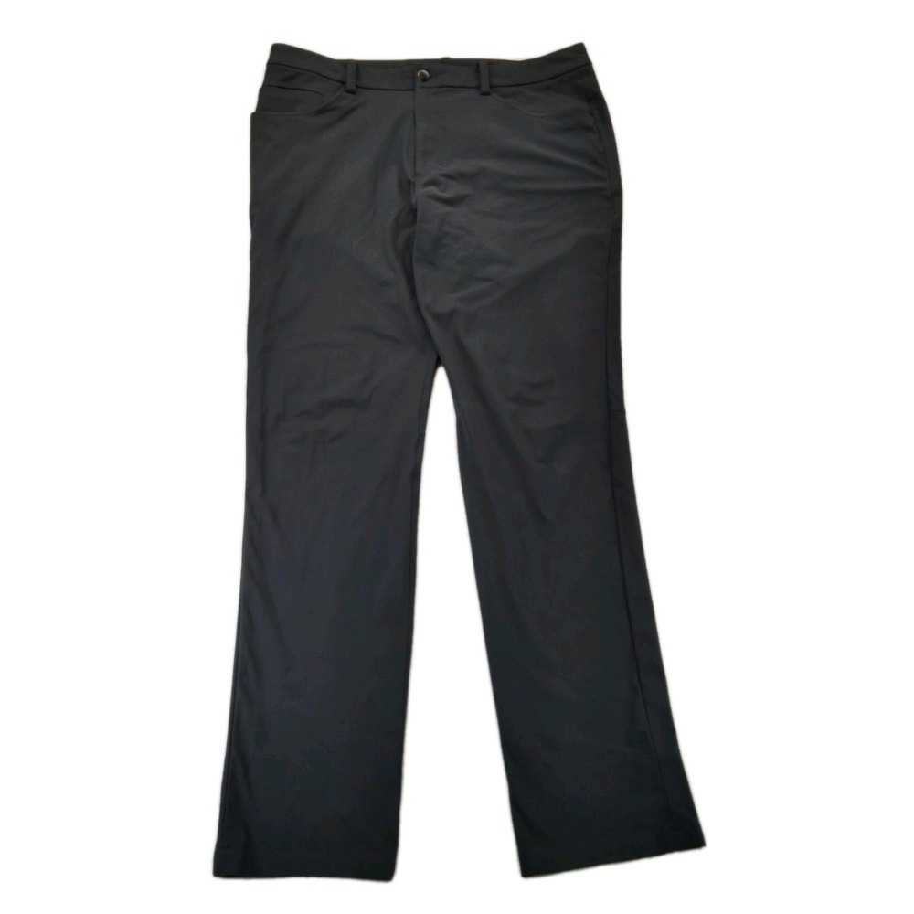 Lululemon Commission Pant Sz 34x33 Dark Gray Classic Stretch Golf A60416